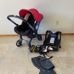 Doona Stroller With Base Red 
