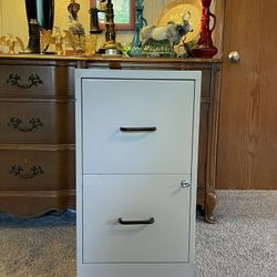 Vintage Locking File Cabinet 