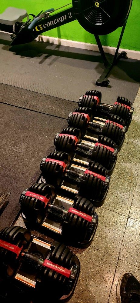 BOWFLEX DUMBBELLS 552 ADJUSTABLE DUMBBELL SELECTTECH WEIGHTS