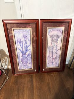 Se vende decoración de Marcos de pared usados con leves rasguños por $20 los dos