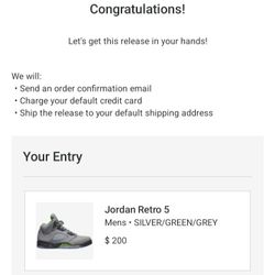 Air Jordan 5 Retro Green Bean Mens 11