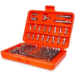 STARK USA 1/4 in. Hex Drive Tamperproof Security Bit Set (100-Piece) with case46062