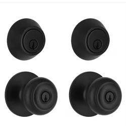 Hartford Matte Black Single Cylinder Keyed Entry Project Pack Combo Pack
