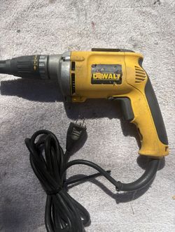 Dewalt Deck/Drywall Screw Gun-DW274-6.3 Amp, Vari Speed Reversing-Clean, Set/Forget Depth, 8’ Cord