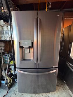 LG French doors stainless steel refrigerator