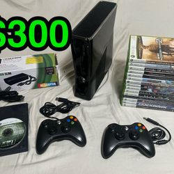 🎮🔥 Xbox 360 Slim Holiday Gaming Bundle • 16 Games • 2 NEW Controllers • NEW Power Supply! 🔥🎮 . . . . . . . . . . . . . . . . . . . . . . . . . . .