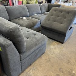 Charcoal Modular Sectional Sofa 