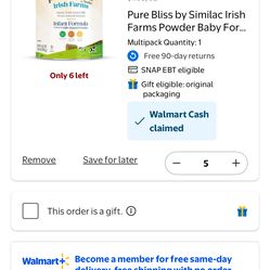 Pure Bliss by Similac Irish Farms Powder Baby Formula, Easy to Digest, 24.7-oz Can