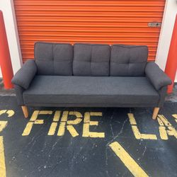 Mid-Century Modern Gray Sofa