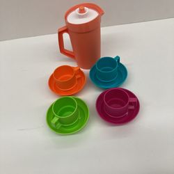 Set De Mini Platitos,tasitas Y Jarrita