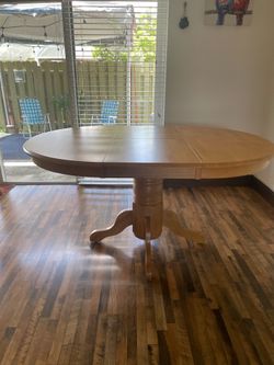 Oval Wood Table