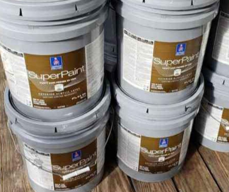 EXTERIOR Sherwin Williams Paint $100 Each! NEW/ Worth $450 Each. Green, Gray-Tan!