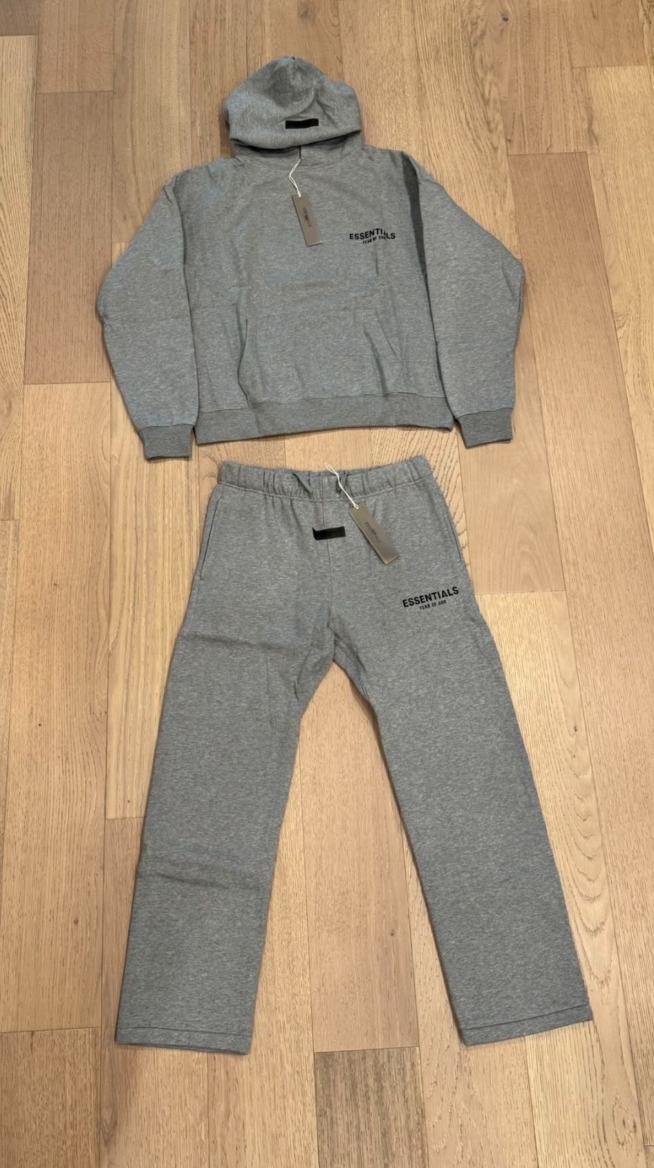 Grey Essentials Hoodie Set