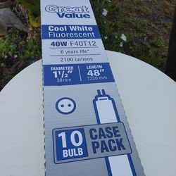 Six cool white fluorescent 40 w