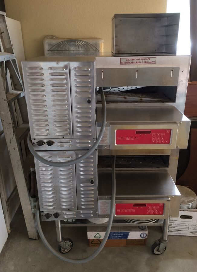 Commercial pizza oven Blodgett double conveyor NSF