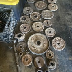 Lot Iron Weights Mix Sizes