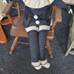 Porcelain Doll w/chair