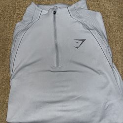 Grey Gymshark Quarter zip 