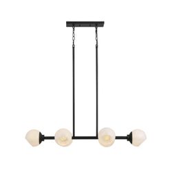 Origin 21 CYPRUS 6 Light Matte Black Chandelier- Stressed Box