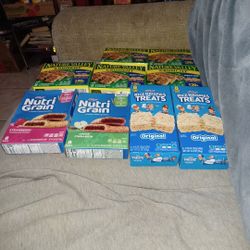 Nature Valley Bars Natri Grain Strawberry And Apple Cinnamon Bars And Rice Krispies Treats