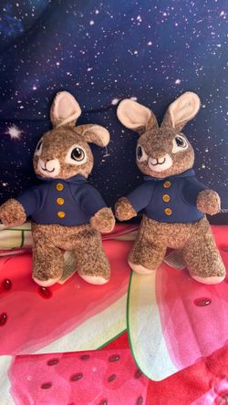 3 Peter rabbit plush clipons