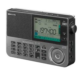 Sangean - ATS-909X Ultimate Multi-Band FM/SW/MW/LW/Air World Receiver Radio - Black