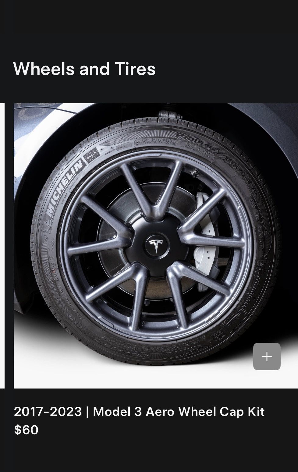 Tesla Model 3 Aero Caps 