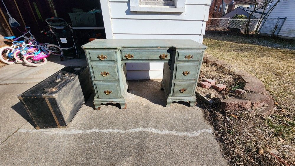 Vintage Original Drawer Desk