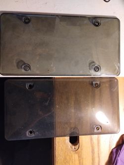 Tinted License Plate Covers