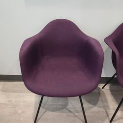 Mid Century Arm Chair, Plum Purple 