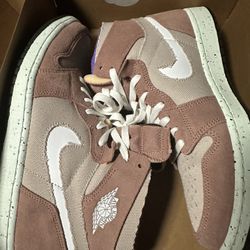 Jordan 1 High Zoom Air CMFT Fossil Stone 10.5 Used