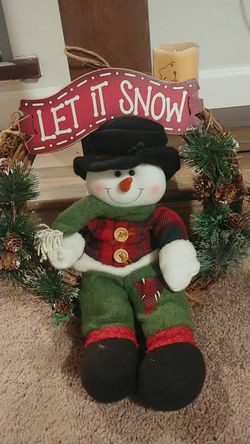 Small snowman wreath
