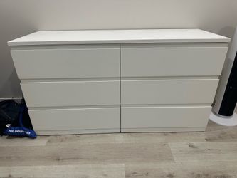 White 6 Drawer Dresser