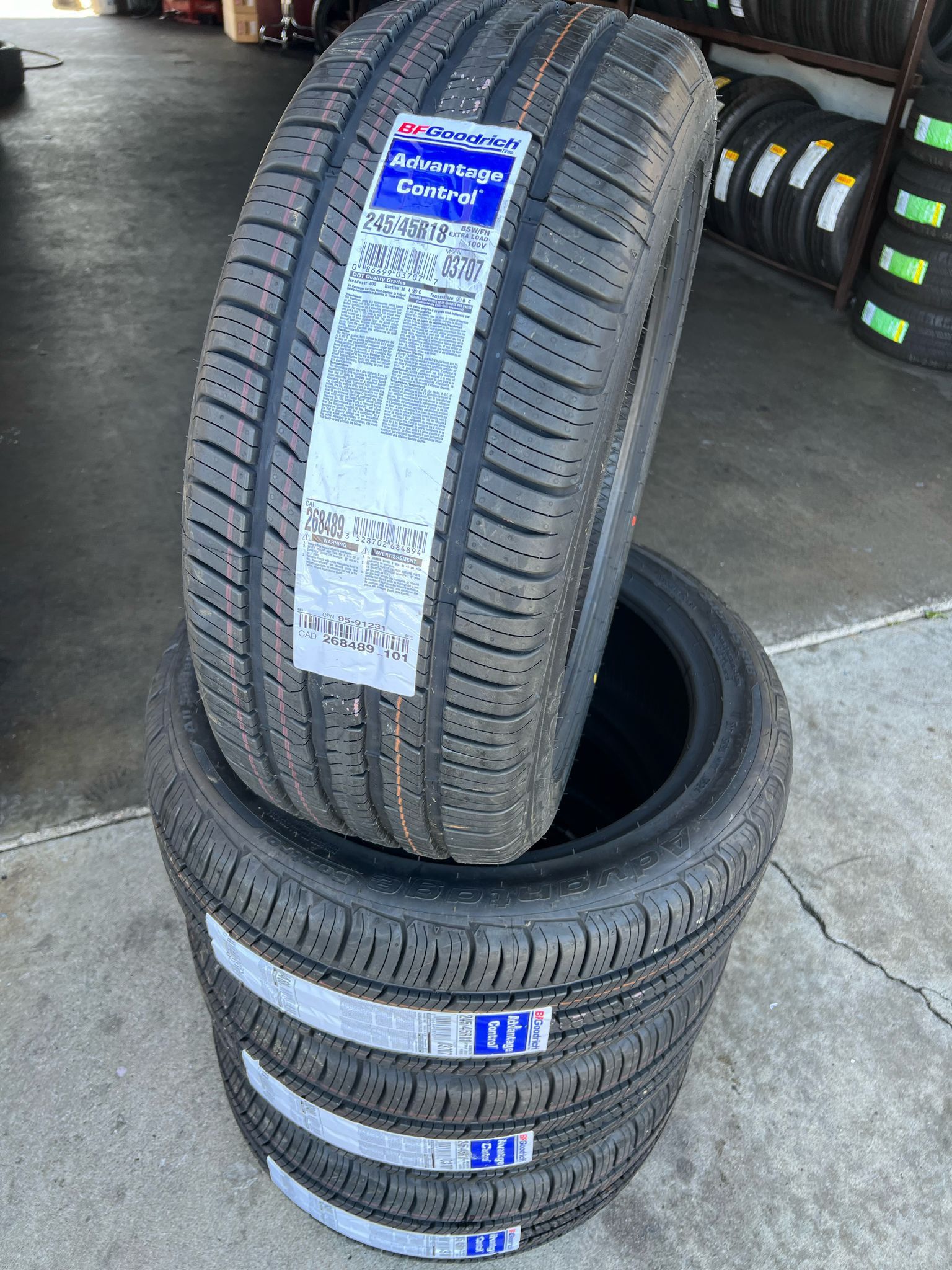 New Tires 245/45/18 Bfgoodrich