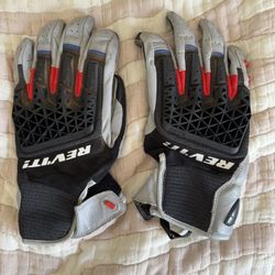 REV'IT! Sand 3 Adventure Gloves - Silver/Red - [Large]