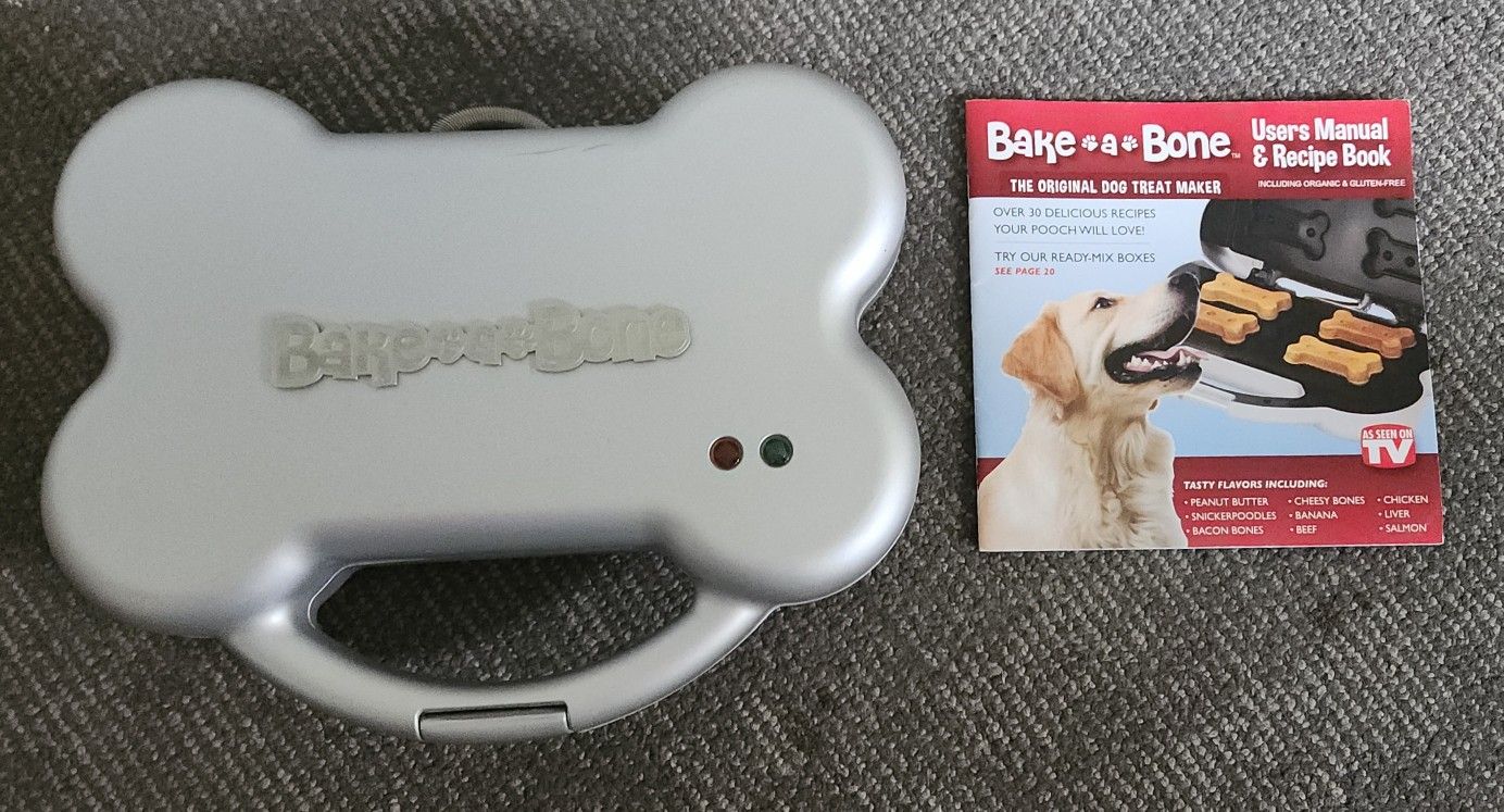 Bake A Bone Dog Treat Maker Original - As Seen On TV Homemade Dog Snacks