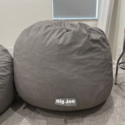 Big Joe Bean  Chair W/ Removable Cover  Pockets