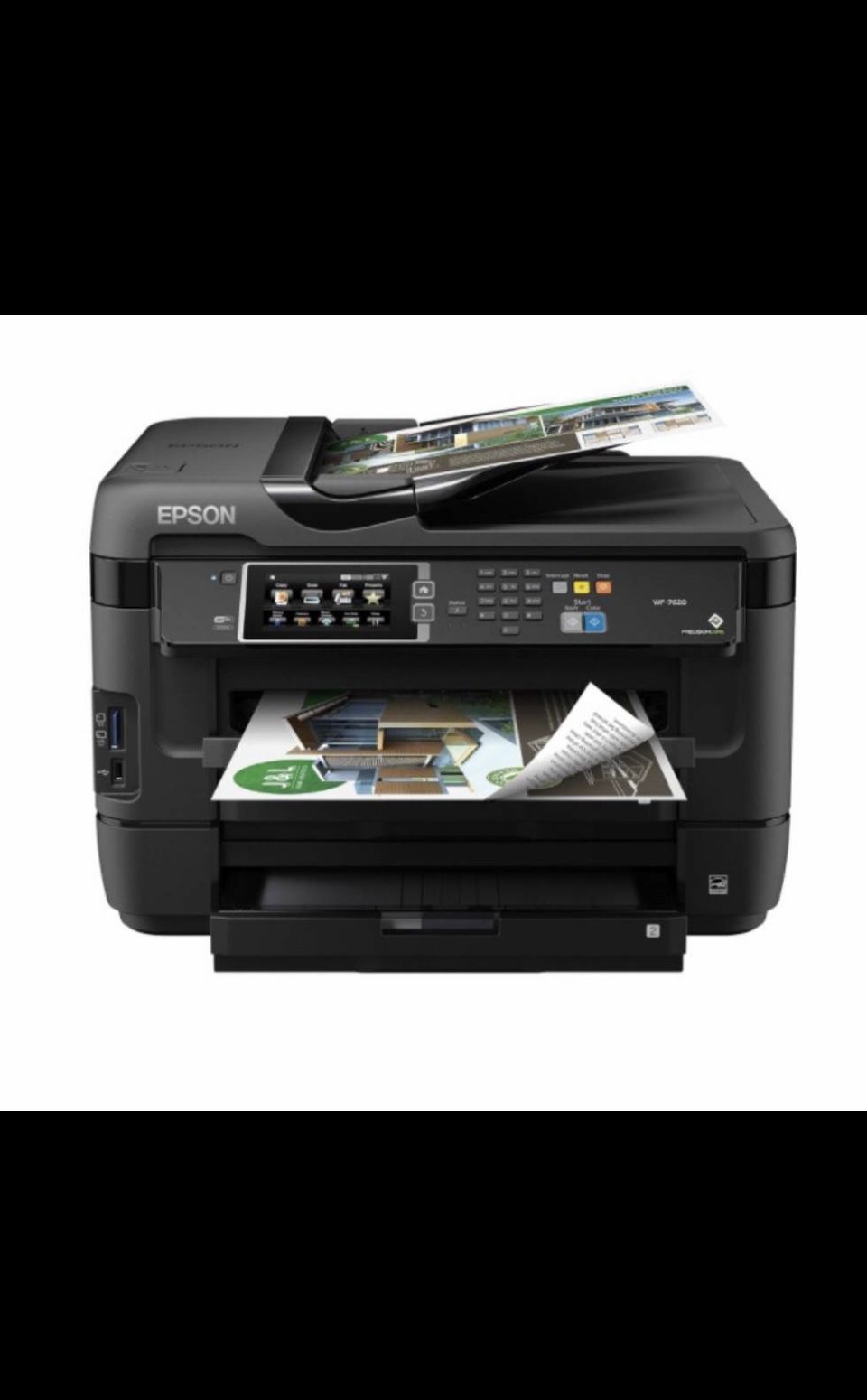 Epson WF-7610 Wireless Color Printer, Copier, Scanner, New in Unopened Box