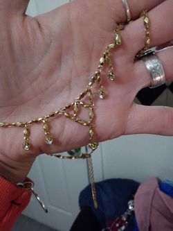 Sparkling Gold Plated Adjustable Choker