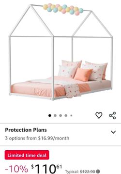 Twin house bed frame