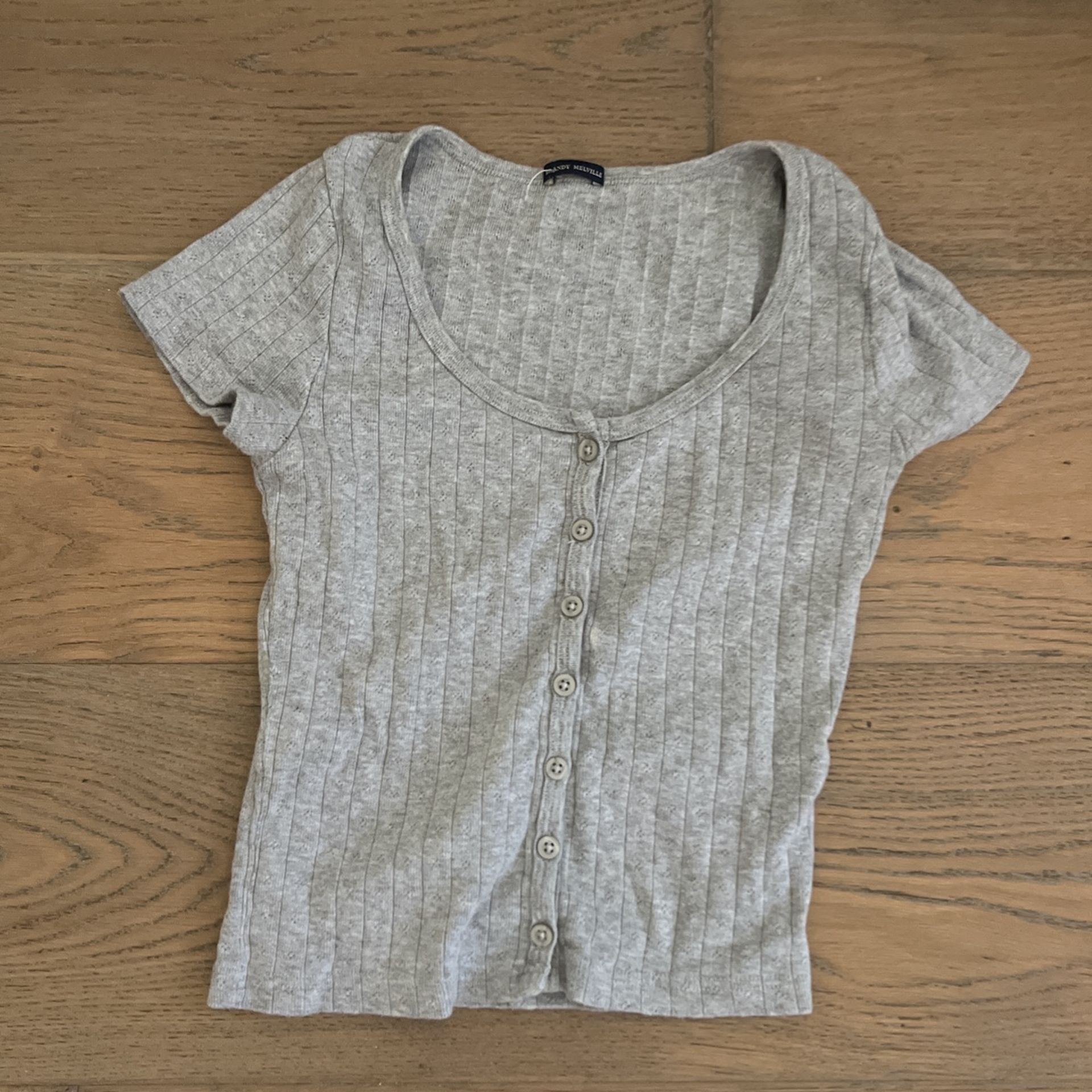 Brandy Melville Grey Short sleeve