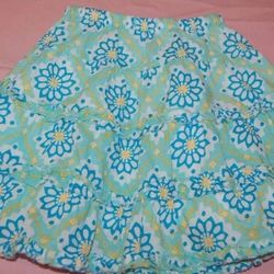 L.L. BEAN GIRLS 6-12M Floral Skirt