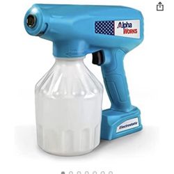 AlphaWorks Disinfecting Nano ULV Sprayer Electrostatic Handheld Portable Cordless 34oz Capacity 12V Lithium Ion Powered Sanitizer Disinfectant Odor El
