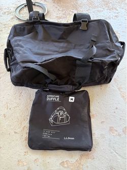 LL Bean duffel bag with case