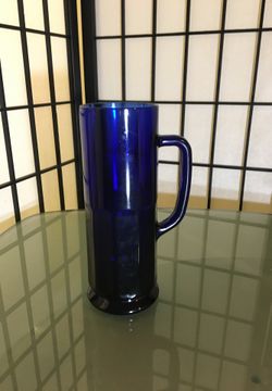 Cool blue beer mug
