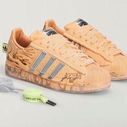 Size 12 / Hellstar x adidas Superstar Hazy Orange