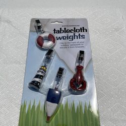 NEW Coastal - Nautical Set Of 4 Tablecloth Weights
