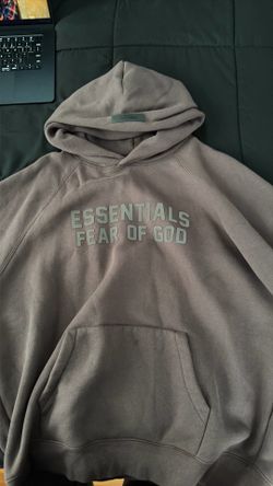brown essentials hoodie size large men’s  used