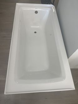 60” drop in bathtub on sale right and left side drain