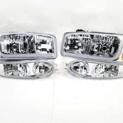 Headlights for 01-07 GMC Yukon Denali